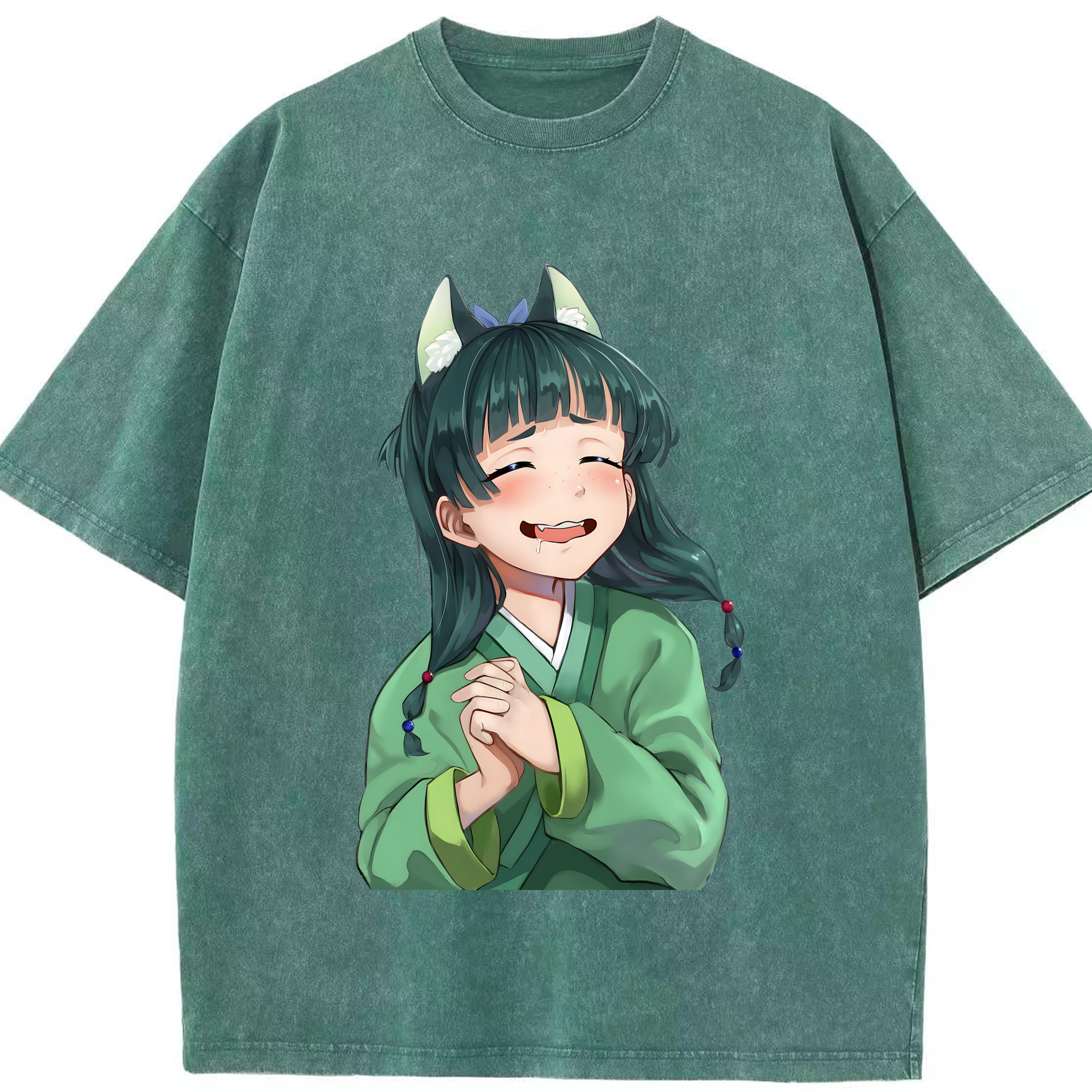 （画像用） 薬屋のひとりごと The Apothecary Diaries 綿100% ヴィンテージ風 半袖Tシャツ（フロントプリント）